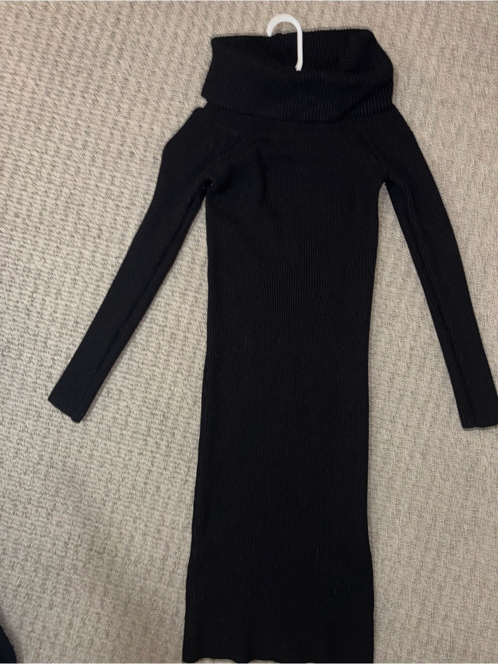 DO+BE Black Long Sleeve Cowl Neck Sweater Dress